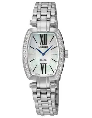 Seiko Solar Ladies  Diamond Tressia - Mother of Pearl Dial - Stainless Steel