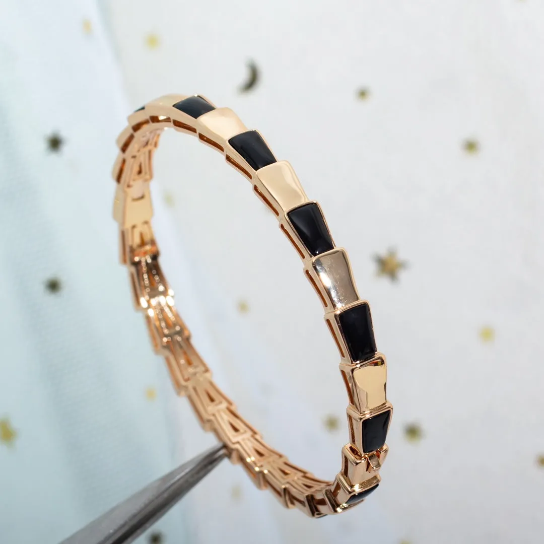 SERPENTI BRACELET PINK GOLD ONYX