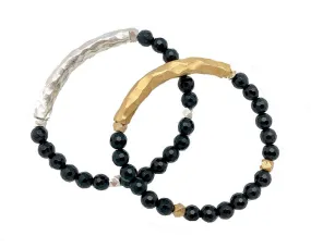 Shiny Onyx Bar bracelet