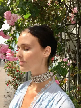 Simi Party Choker - Sølvfarvet