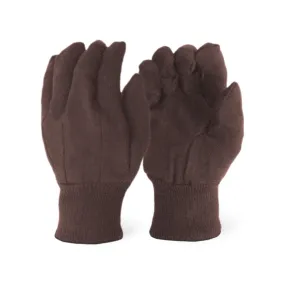 Single Pairs - Kids Brown Jersey Work Glove