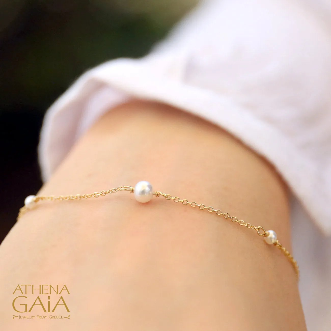 Single Strand Pearl Bracelet