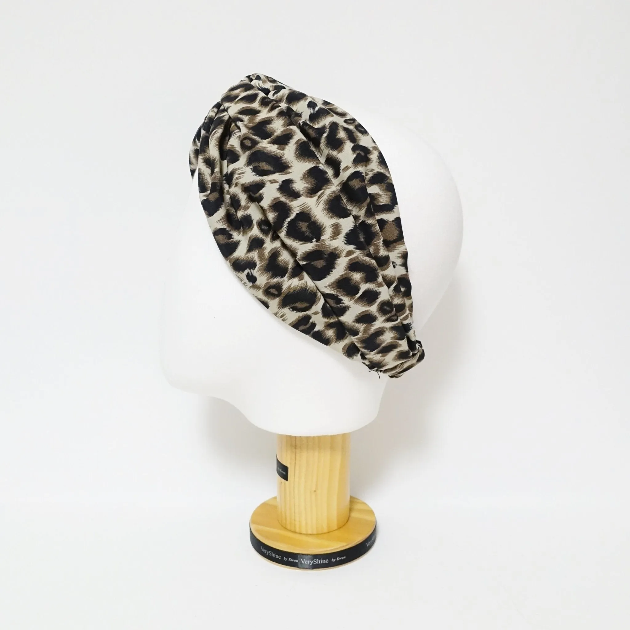 soft leopard print fashion hair turban women trendy headband