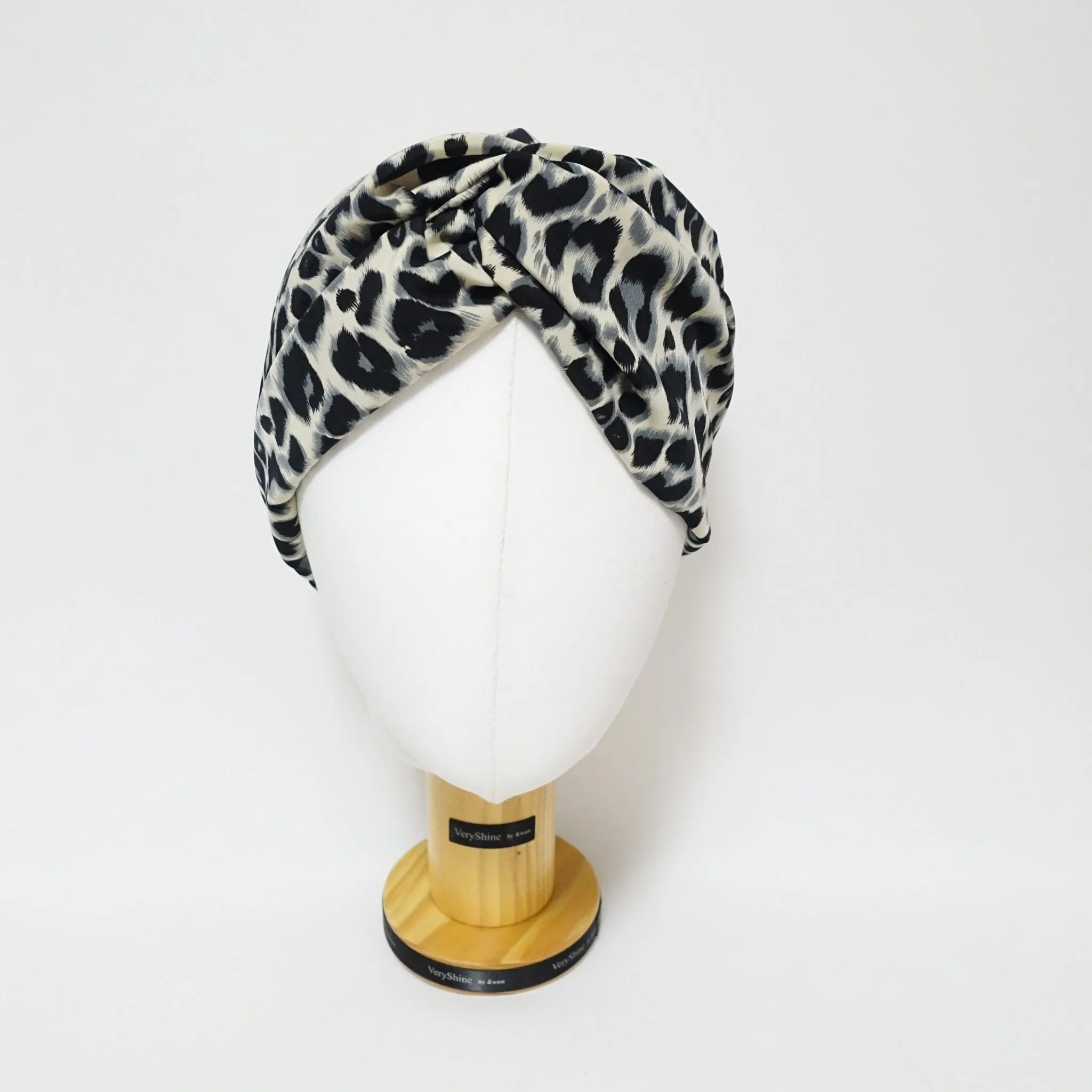 soft leopard print fashion hair turban women trendy headband