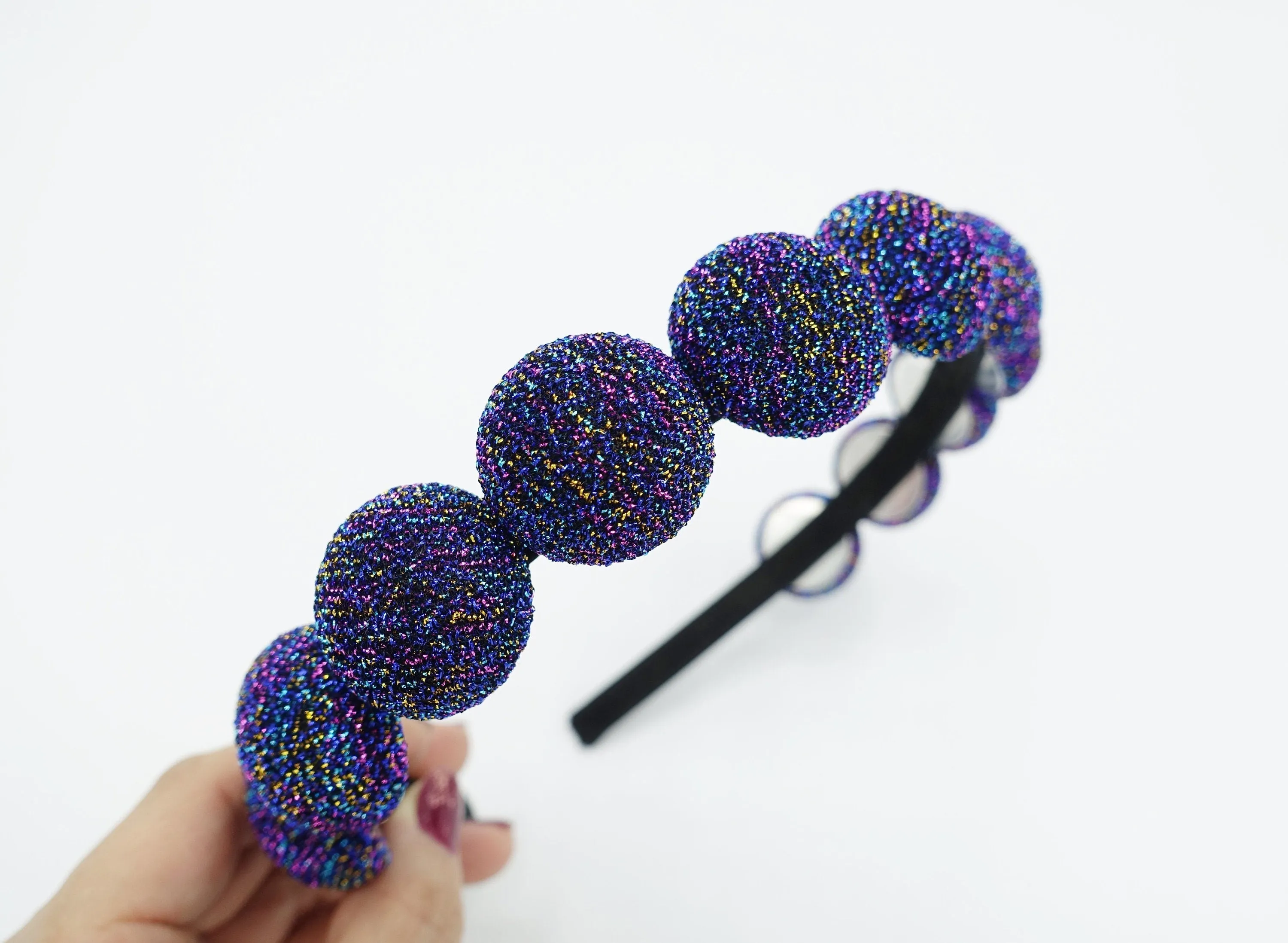 sparkling candy button headband multi color embellished hairband