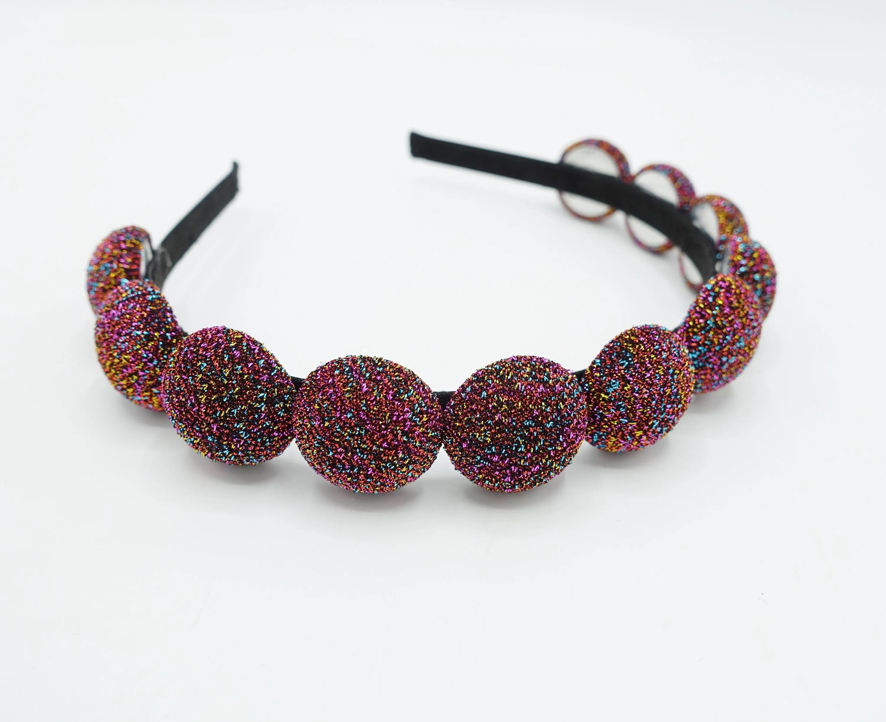 sparkling candy button headband multi color embellished hairband