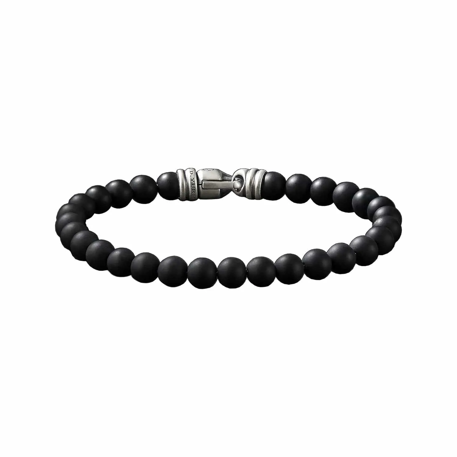 Spiritual Bead Bracelet in Matte Black Onyx