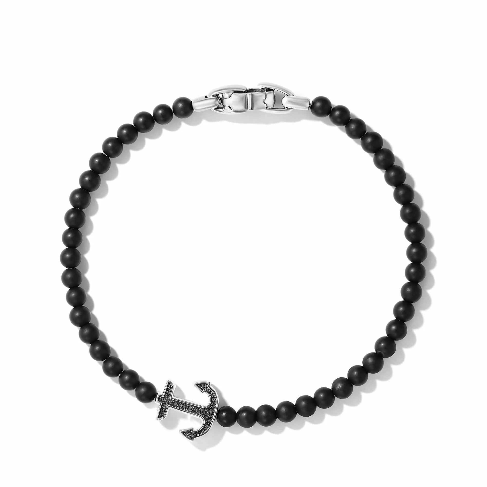 Spiritual Beads Anchor Bracelet with Black Onyx