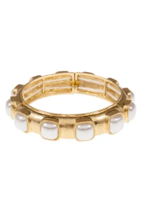 Squared Pearl Bracelet