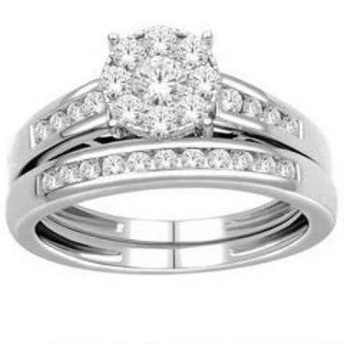 Starburst Solitaire .75ct total diamonds weight