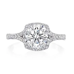 Tacori Dantela Round Bloom Engagement Ring 2672CU75