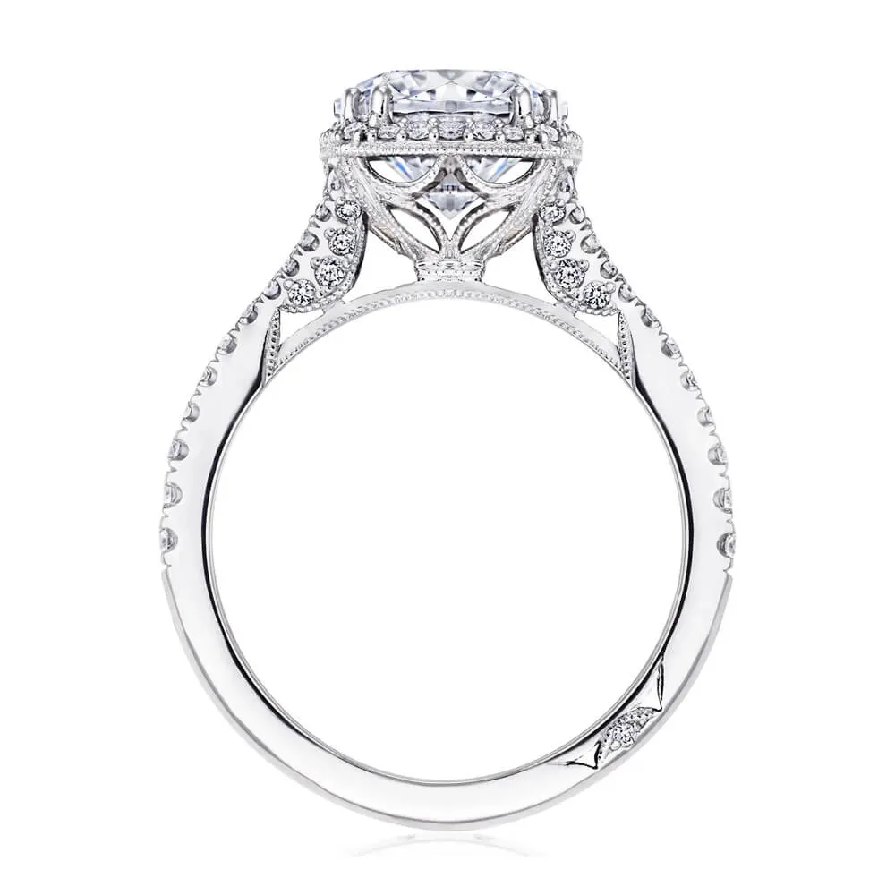 Tacori Dantela Round Bloom Engagement Ring 2672CU75