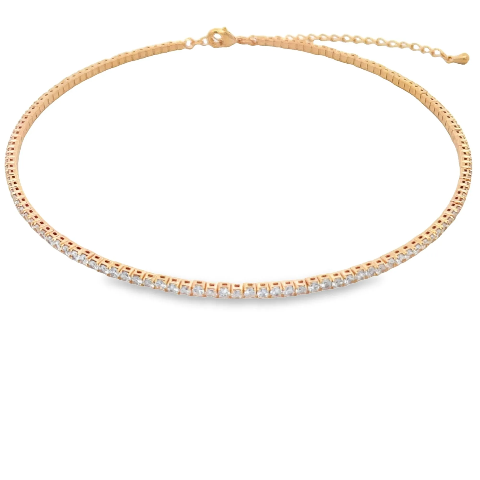 Tennis Zirconia Stone Neck Choker (H52)