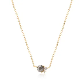 TWILA | Grey Diamond and White Sapphire Necklace