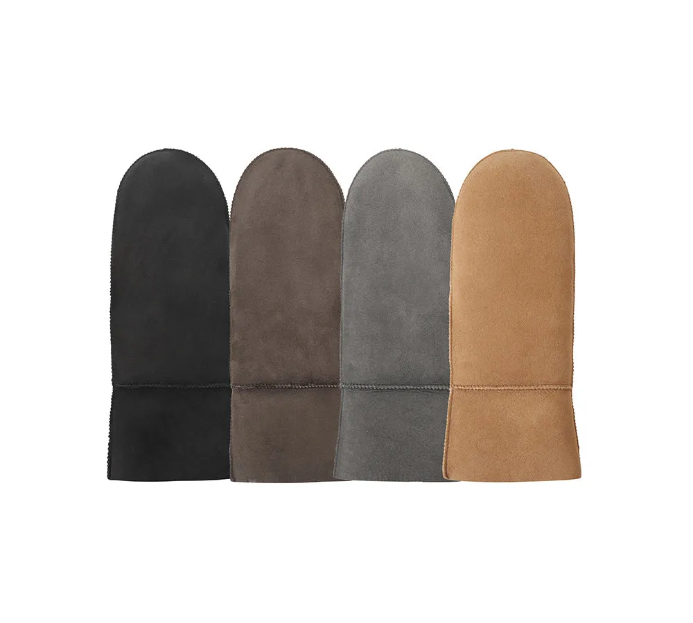 UGG Gloves Fluffy Sheepskin Wool Men Mittens