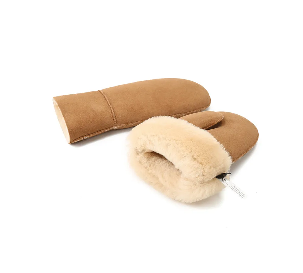 UGG Gloves Fluffy Sheepskin Wool Men Mittens