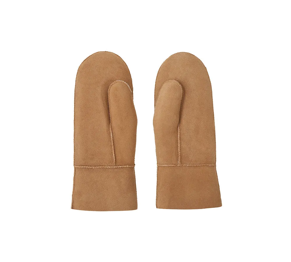 UGG Gloves Fluffy Sheepskin Wool Men Mittens