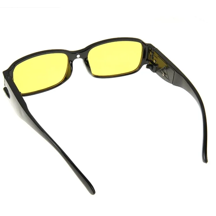 UV Protection Yellow Resin Lens Reading Glasses with Currency Detecting Function,  2.50D