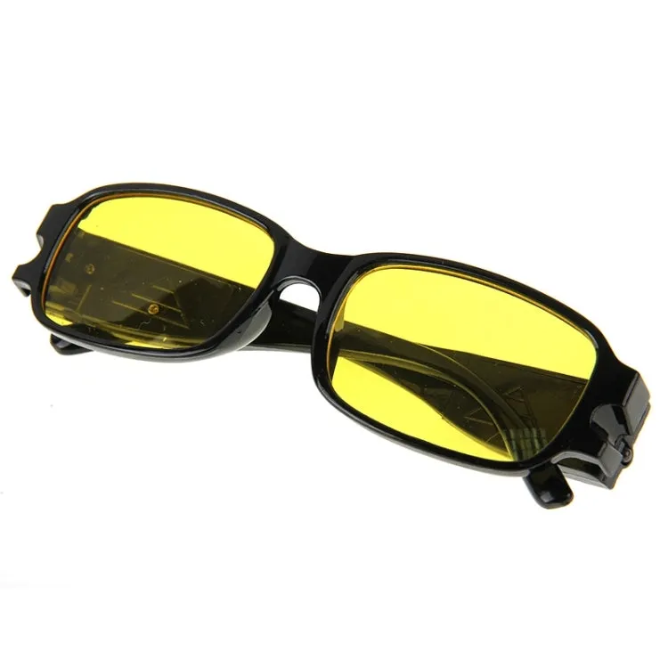 UV Protection Yellow Resin Lens Reading Glasses with Currency Detecting Function,  2.50D