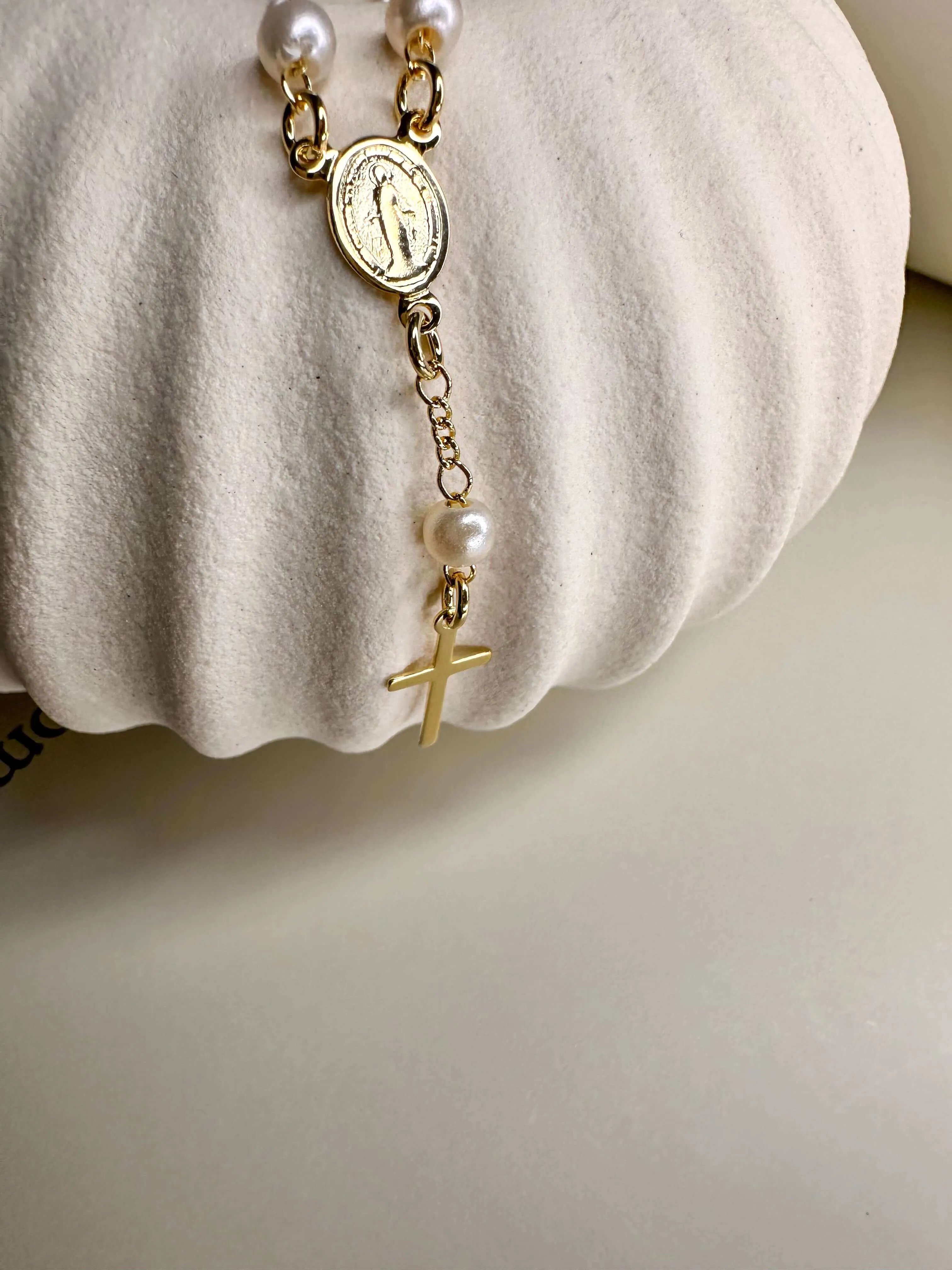 Velani Pearl Rosary Bracelet