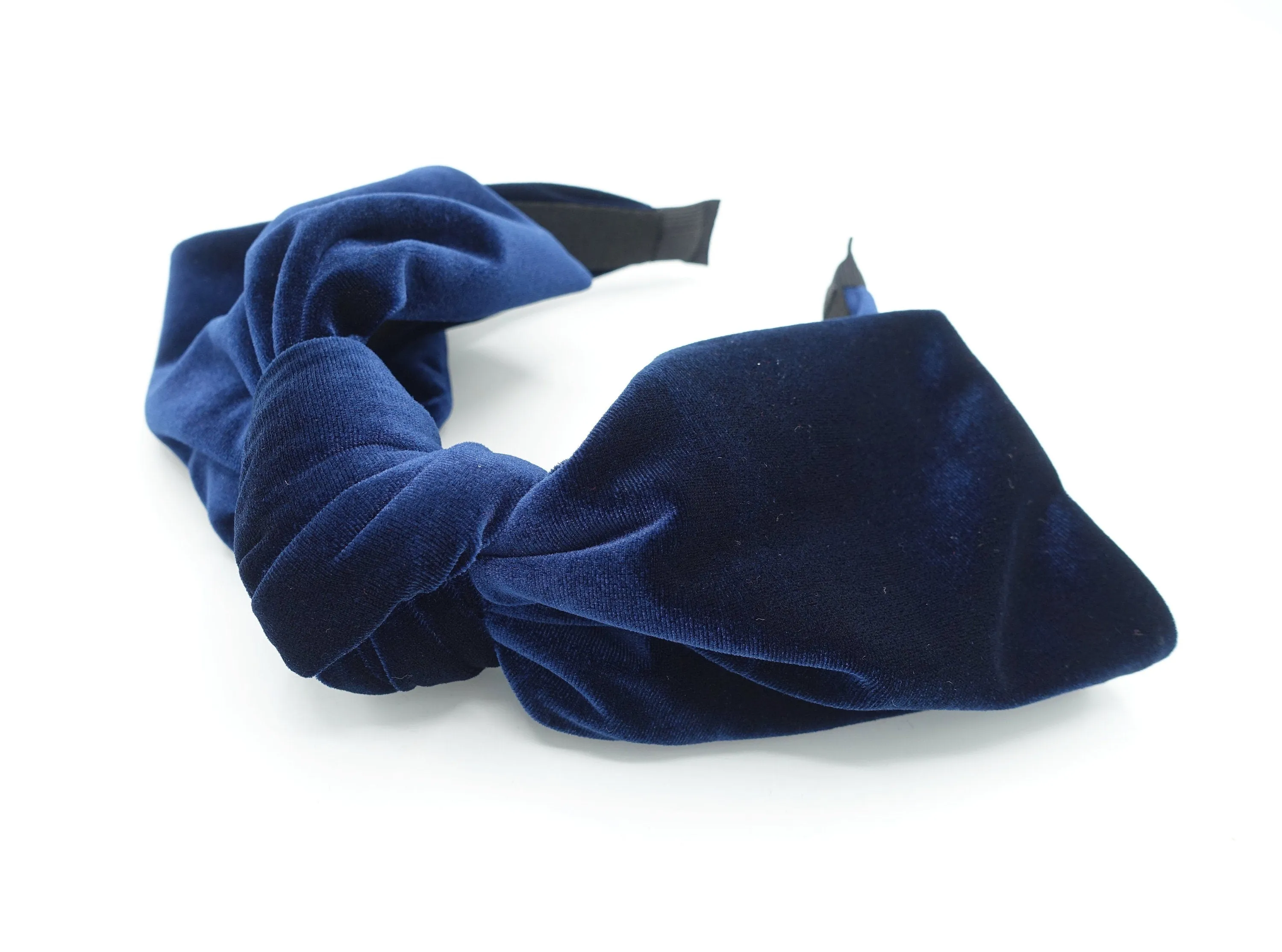 Velvet jumbo bow headband wide hairband unique women hair accessory