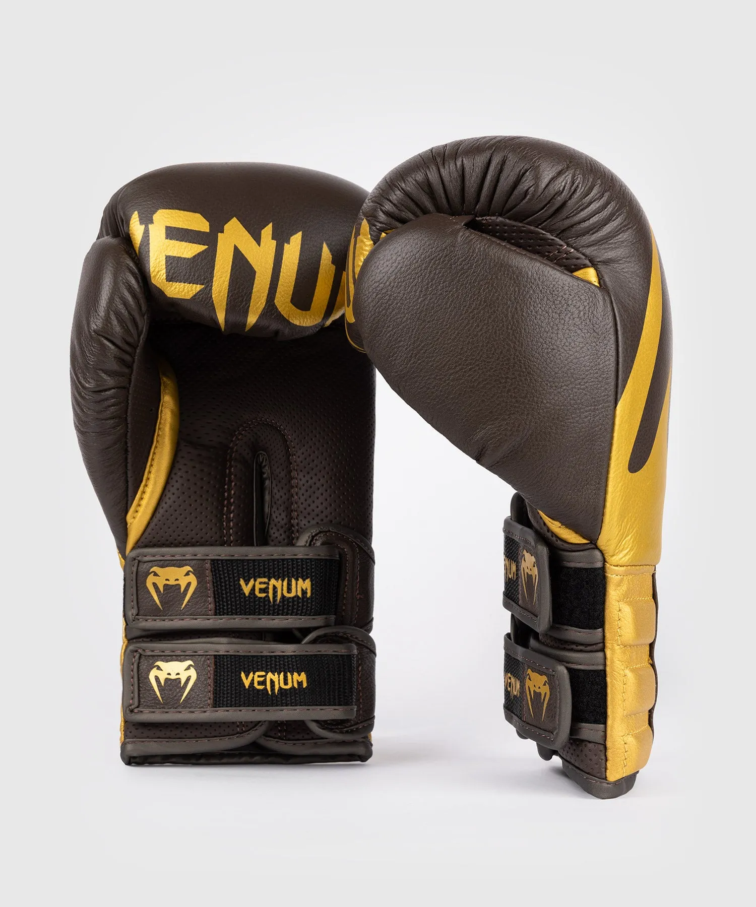 Venum Reverso Boxing Gloves - Chocolate / Gold