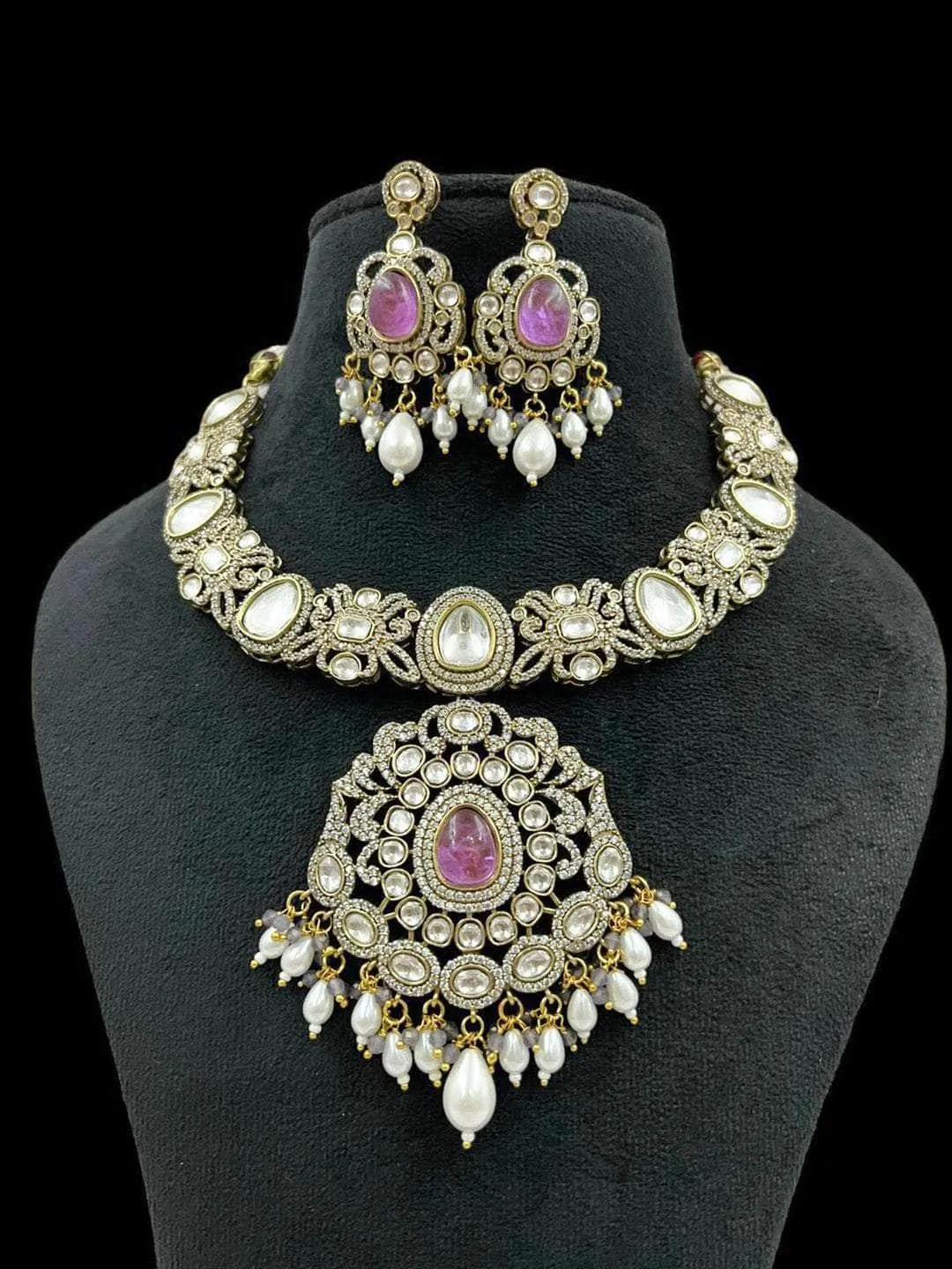 Victorian Necklace With Earrings