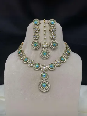 Victorian Round Kundan Studded Heavy Necklace