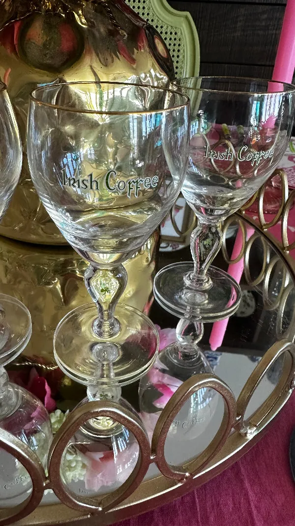 Vintage Irish Coffee Glasses Set of 4