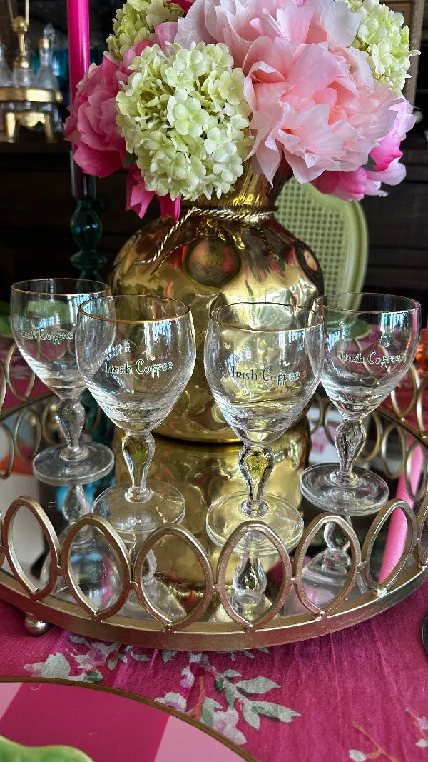 Vintage Irish Coffee Glasses Set of 4