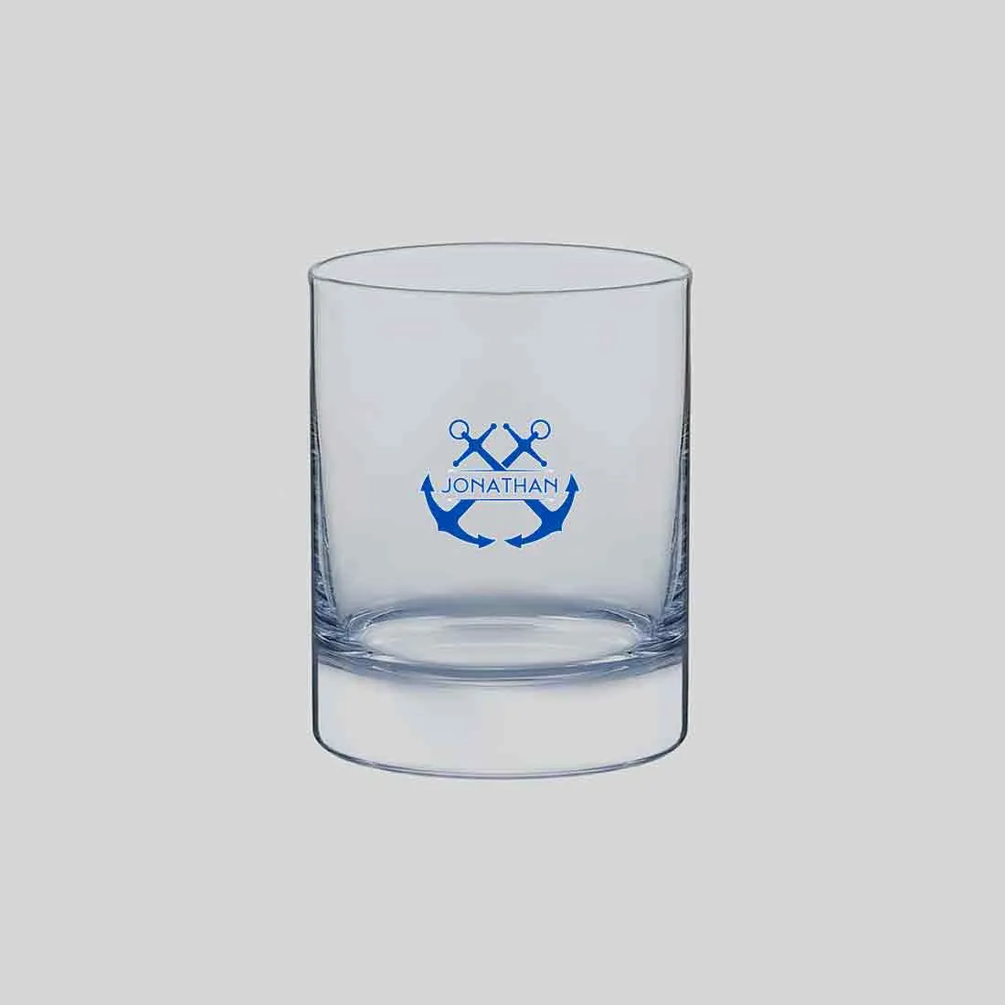 Whiskey Drinking Glasses with Name - Personalized Alcohol Glass Colored Printed