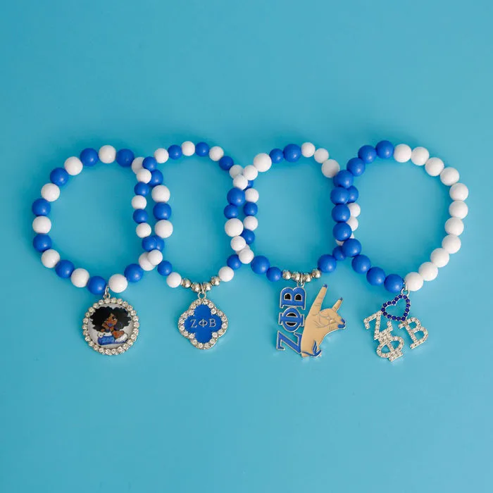 White Bead Sorority Set