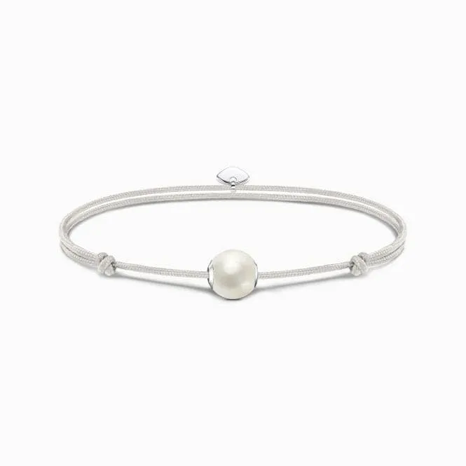 White Nylon Freshwater Pearl Bracelet A2115-170-14