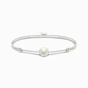 White Nylon Freshwater Pearl Bracelet A2115-170-14