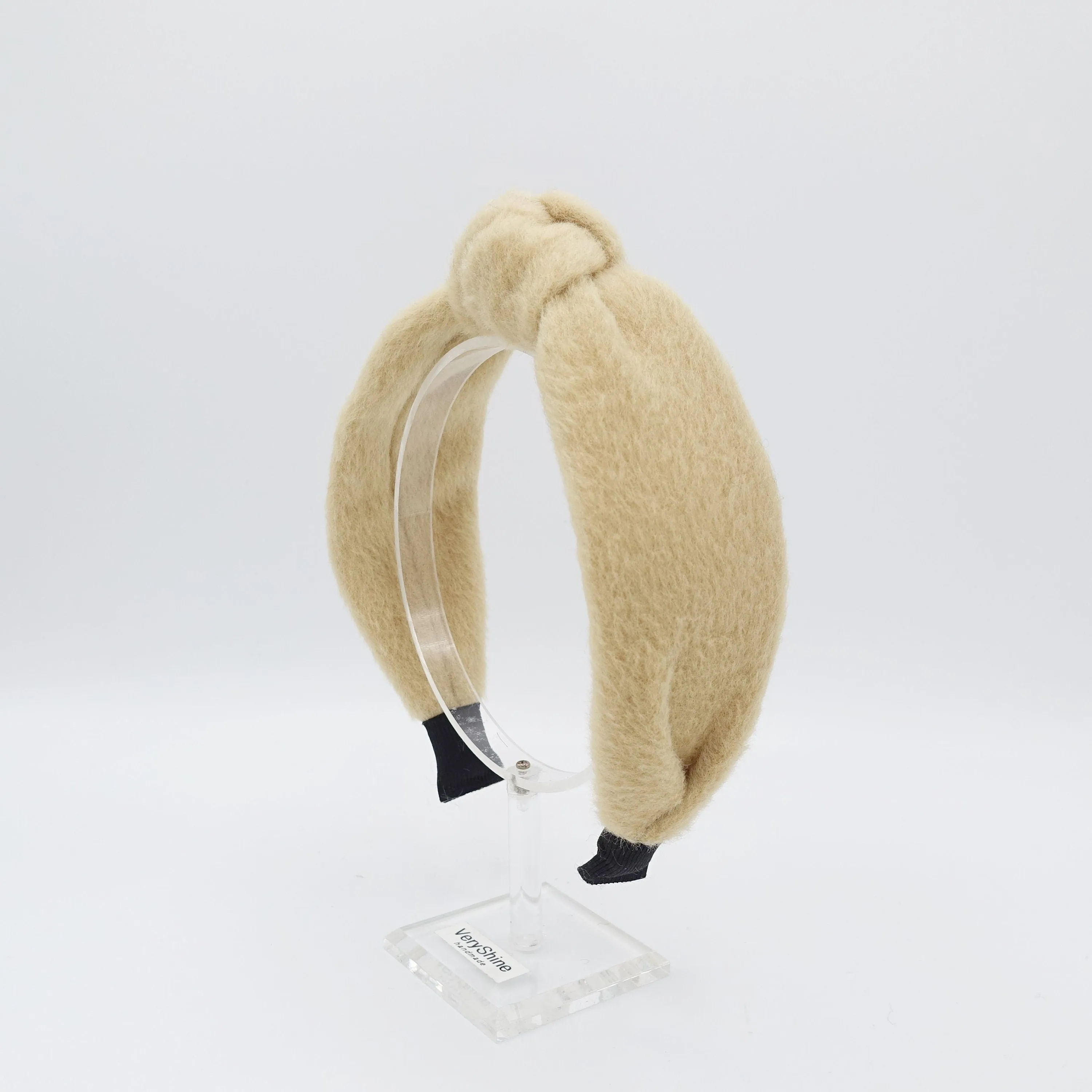 wool knot headband Winter fur fashion lambswool hairband women hair accessory