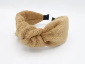 wool knot headband Winter fur fashion lambswool hairband women hair accessory