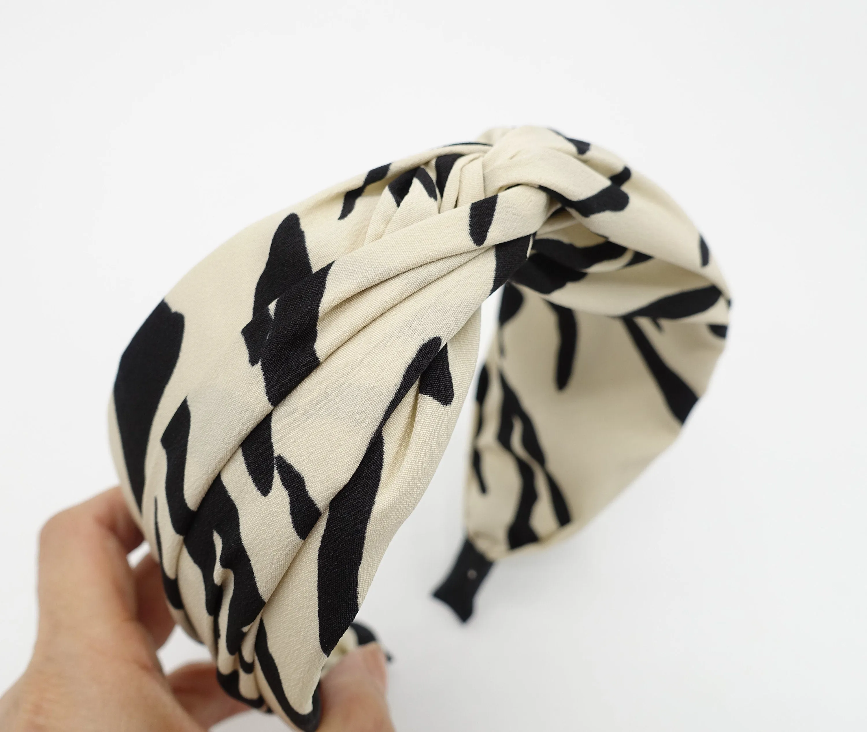 zebra print cross headband stylish hairband for women