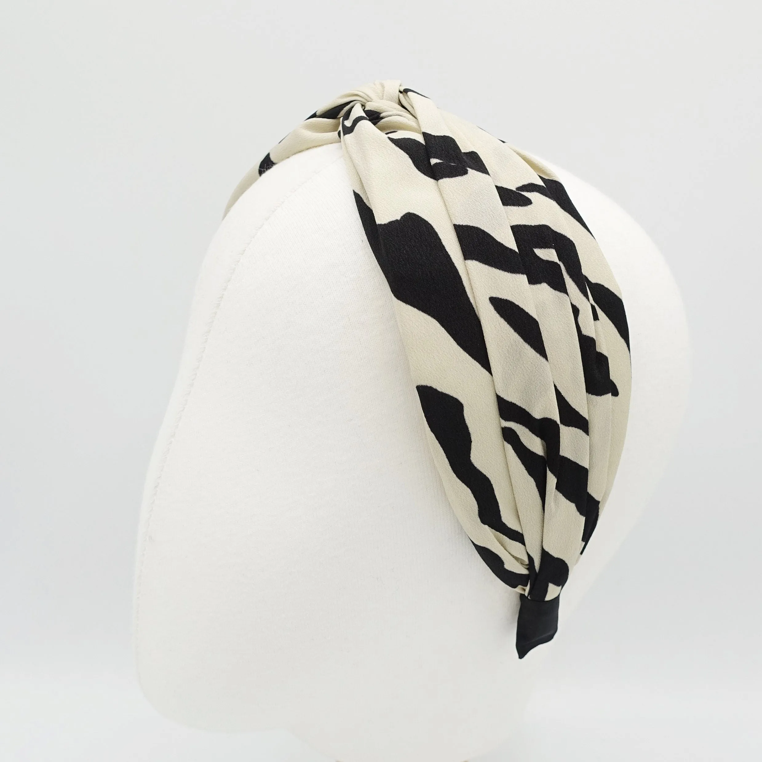 zebra print cross headband stylish hairband for women